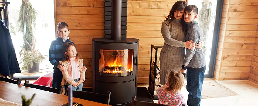 Morso Cast Iron Fireplace Insert Installation in North Chicago, Illinois