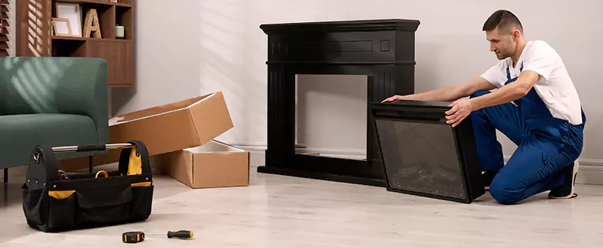 Old Rusted Metal Fireplace Repair And Replacement in North Chicago, IL